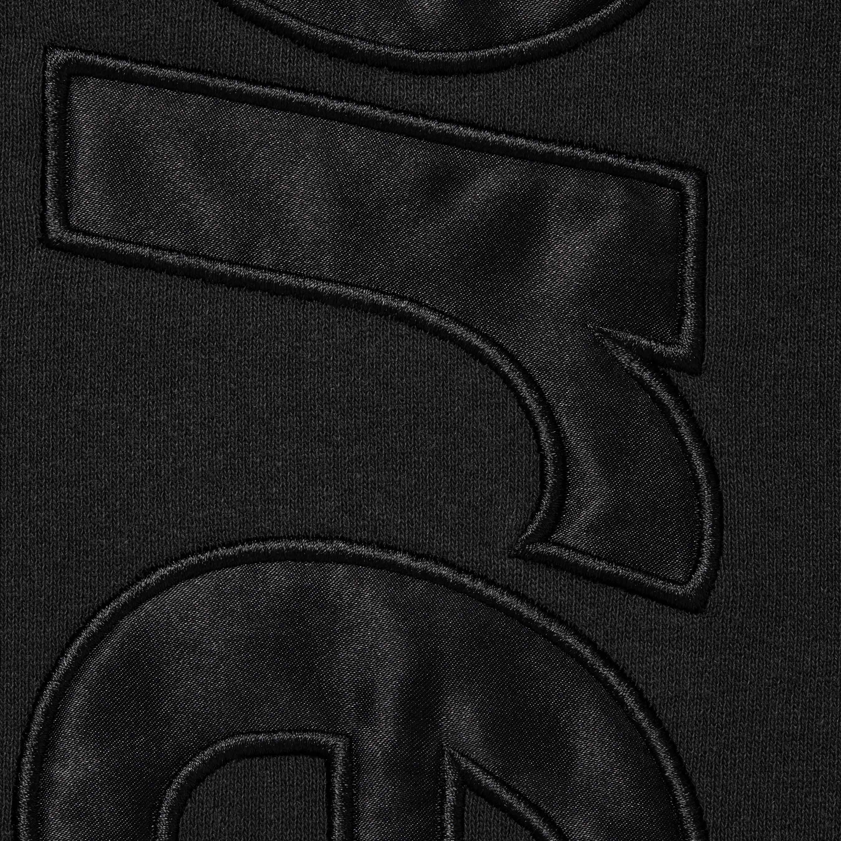 Satin Appliqué Hooded Sweatshirt view 6